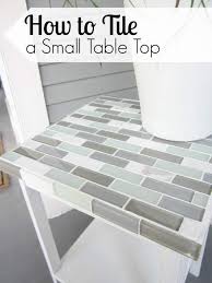 How To Tile A Small Table Top Diy Tile Diy Table Top Furniture Diy