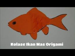 90 Contoh Kolase Ikan Dari Kertas Terbaik Kolase Origami Buku Mewarnai