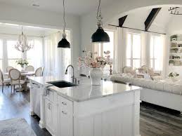 Sw Repose Gray On Walls And Sw Pure White Cabinets White Kitchen Decor Kitchen Design Modern White Gray And White Kitchen