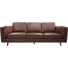 It is a remarkably designed sofa set presented with impeccable features that truly sets it apart. York 3 Seat Pu Leather Sofa W Wooden Legs In Brown Buy Sofas 208449
