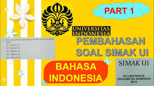 Kunci jawaban simak ui 2016. Pembahasan Soal Asli Bahasa Indonesia Simak Ui 2019 Tes Kemampuan Dasar Part 1 Youtube