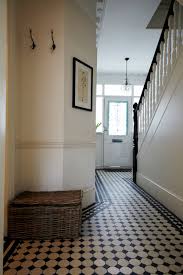 Small Checkered Tile Floor Foyer Design Tiled Hallway Hall Flooring Floor Tile Design