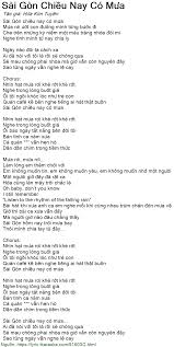 Sài gòn hôm nay mưa. Lá»i Bai Hat Sai Gon Chiá»u Nay Co MÆ°a Há»©a Kim Tuyá»n Co Nháº¡c Nghe