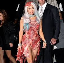 Remember when lady gaga wore a dress made of raw meat? Lady Gaga Rewears Her Meat Dress And More Iconic Looks For Voting Psa Photos