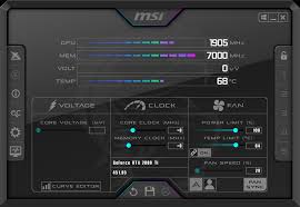 Msi afterburner app is also available for android devices by which you can control your system by using an android phone. Afterburner
