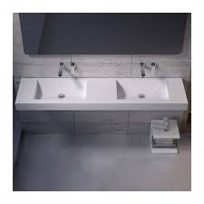 A la recherche d'un meuble double vasque en bois ? Double Plan Vasque En Solid Surface 164 Cm Plan Vasque En Solid Surface Ref Sdpw28