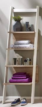 Leiterregal Seven Fur 129 99 Masse B T H 55 34 180 Cm Fsc Zertifiziert Pflegeleichte Oberflache T Regal Badezimmer Regal Weiss Diy Badmobel