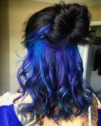 Experts recommend that to dye black hair blue, you must first lighten it to a blonder hue. Blue And Black Hair Hairstyle Men