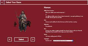 I couldn't find the link for it any more. Dnd Next Character Creator Devpost