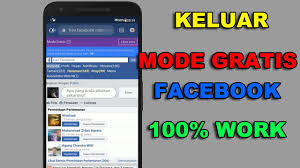 Masih bingung ya, cara mengetahui email facebook sendiri yang lupa lewat hp android itu bagaimana. Cara Keluar Mode Gratis Facebook Di Android 100 Work Youtube