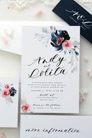 Liberty Watercolour Flowers Wedding Invitation Sets Printable Wedding Stationery Or Printed Invitation Kits Hand Painted Fl Ide Perkawinan Perkawinan Undangan