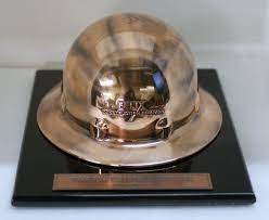 Bronzed Hard Hat Award Www Bronzery Com Hard Hats Oil Gas Industry Drilling Rig