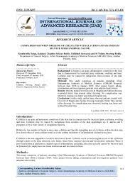 Pdf Comparison Between Dressing Of Cellulitis With Glycerin And Magnesium Sulfate Versus Normal Saline Ijar Indexing Academia Edu