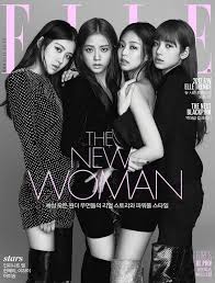 Black Pink Members Are The Chic Cover Models For Elle Black Pink Kpop Blackpink Fashion Black Pink