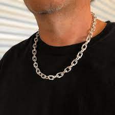 Necklaces often have additional attachments suspended or inset into the necklace itself. Men S Silver Chain Necklace Backyard Silversmiths