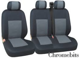 Renault trafic 2013 года 2 л. Renault Trafic Master Housses De Siege Gris Noir Tissu Pour 2 1 Camionnette Ebay