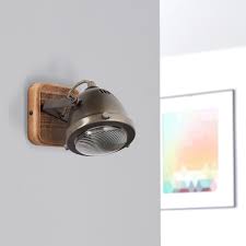Wandleuchte innen led, lureshine 24w dimmbare moderne smart wandleuchte mit fernbedienung kaltes weiß/warmes licht/neutrales licht 40cm innen wandbeleuchtung für wohnzimmer schlafzimmer flur. Wandspot 1x Gu10 Max 5w Metall Holz Burned Steel Holz