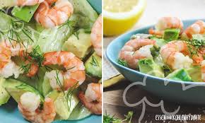 Avocado Gurken Salat Mit Garnelen Rezept Salat Mit Garnelen Garnelen Essen Gutes Essen