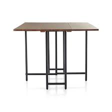 Origami Drop Leaf Rectangular Dining Table Reviews Crate And Barrel Space Saver Dining Table Rectangular Dining Table Folding Dining Table