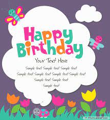 Browse personalised card designs from funny to photo cards and postcards. Birthday Card Maker Online With Name Cards Design Templates