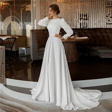 Hijab modern wedding dress developed by flavianist is listed under category lifestyle 4.5/5 hijab modern wedding dress's main feature is find the hijab wedding dress design for your special day others include a simple head wrap known as the masar, a hijab, which is a hair covering head scarf. 2020 Luxury Long Bride Wedding Dresses A Line Sleeveless Buttons Muslim Bridal Wedding Gowns Plus Size Lace Vestido De Noiva Buy At The Price Of 249 99 In Aliexpress Com Imall Com