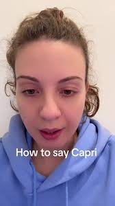 Capri Name Pronunciation
