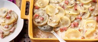 Easy Scalloped Potatoes And Ham Campbell Soup Company Recipe In 2020 Scalloped Potatoes And Ham Scalloped Potatoes Easy Easy Scalloped Potatoes And Ham Recipe