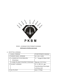 Pengertian, fungsi, jenis, dan contoh judul proposal. Pdf Profil Dan Photo Praktek Pkbm Pb Permata Bangsa Academia Edu
