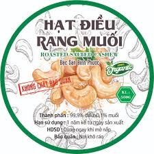 Tem Hạt Điều Rang Muối Không Chất Bảo Quản | CDR Tải xuống miễn phí -  Pikbest