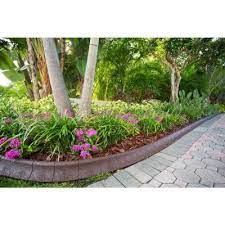 Ecoborder 4 Ft Brown Rubber Curb Landscape Edging 4 Pack Curb Brn 4pk The Home Depot Landscape Edging Landscape Curbing Curb Landscaping