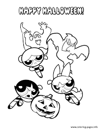 Cute girly pages frames color halloween for girls drawing ideas skull adults colouring in easy. Powerpuff Girls And Halloween Ghosts Coloring Pages Printable