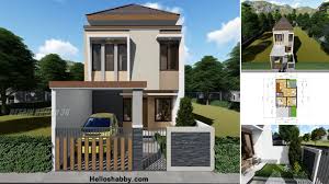Berikut ini contoh gambar denah rumah minimalis 2 kamar tidur 3d terbaru sebagai inspirasi anda dalam membuat sketsa denah rancangan rumah idaman yang nyaman untuk anda tinggali. Desain Rumah Minimalis 2 Lantai Ukuran 6 X 12 M Dengan 3 Kamar Tidur Dan 2 Taman Sejuk Helloshabby Com Interior And Exterior Solutions