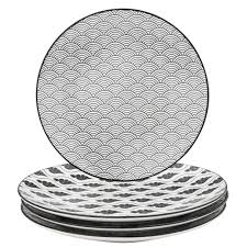 Black And White Plates Set Pin On Products