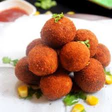 Corn Cheese Balls Recipe Cheese Corn Balls Recipe Starters Recipes Cheese Ball Recipes