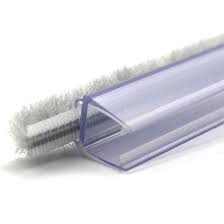 When installed onto the door or the panel, it creates a full vertical seal jamb for the door to close against. China Pvc Waterproof Woolpile Clear Glass Shower Door Side Seal China Shower Door Seal Shower Seal
