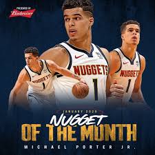 Jokic waited until aaron gordon cut, which drew robert covington a step or two toward the lane, and then he floated the perfect pass over roco. Michael Porter Jr Michael Porter Jr Michael Porter Denver Nuggets