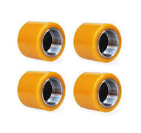 ACCL 4 x Pallet Truck Wheels, Pallet Trolley Castors, 80 x 64 mm, Load  Castor, Inner Diameter 55 mm, Forklift Wheel, PU Load-Bearing Wheel, Drive  ...