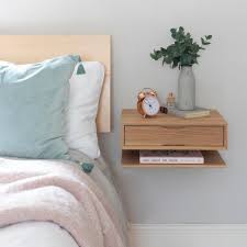 Oak Floating Bedside Table Floating Bedside Table Bedroom Bedside Table Floating Shelves Bedroom