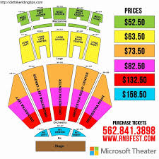 Microsoft Theater Seating Chart With Seat Numbers Best