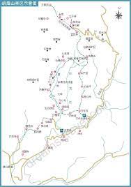 峨眉山地图 峨眉山旅游地图 峨眉山登山线路图 峨眉山景点分布地图 峨眉山旅游景点地图 峨眉山导游图 travel dreams