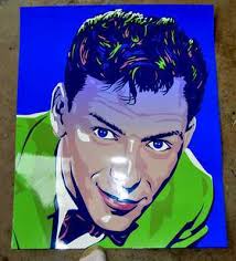 FRANK SINATRA One Large Signed Serigraph Print Fine Art Poster by Tracy  Sabin