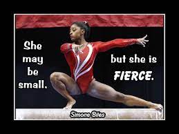 But the quotes and gymast testimonials in the nassar sexual abuse trial including by aly raisman and simone biles are the most powerful part of the trial. Simone Biles Small But Fierce Gymnastics Inspirational Poster Motivational Wall Art Gift Arleyart Com