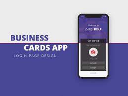 Nobody wants to type business card data into contacts, so it usually never gets entered at all. Business Cards Swapping App Login Page By Bobby Burkov On Dribbble