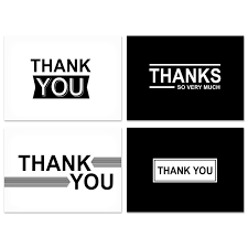 Thank you black and white hand lettering positive quote. Hallmark Thank You Cards Assortment Black And White Thanks 48 Cards With Envelopes For All Occasions Amazon Com Au Stationery Office Products