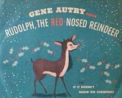 Rudolph the Red-Nosed Reindeer song by Gene Autry album cover