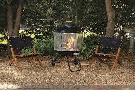 Round fire bowls & tables19 products. Backyard Creations 28 Portable Steel Fire Pit At Menards