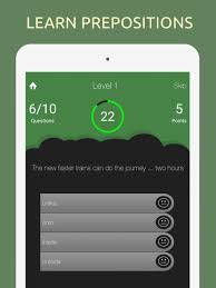 Divide the class into 2 teams, line them up across the classroom from the chairs (one for each team), & give each team a book or a bag. English Prepositions Quiz Game Learn Prepositions For Android Apk Download