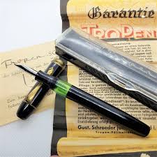 Tropen - Scholar - Fountain pen - Nib (F) - 1950's box and papers - Catawiki