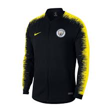 Manchester city, manchester, united kingdom. Jacket Nike Manchester City Fc Pre Match 2018 2019 Black Optical Yellow Football Store Futbol Emotion
