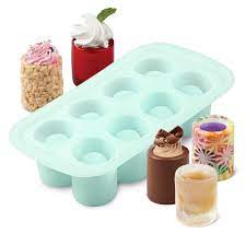Round Silicone Shot Glass Mold The